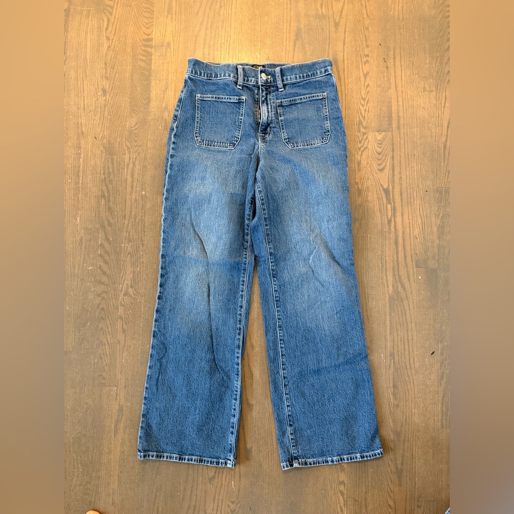 J. Crew wide leg full length jeans - size 27